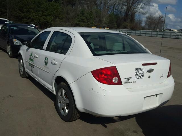 1G1AK55F477281447 - 2007 CHEVROLET COBALT LS WHITE photo 3