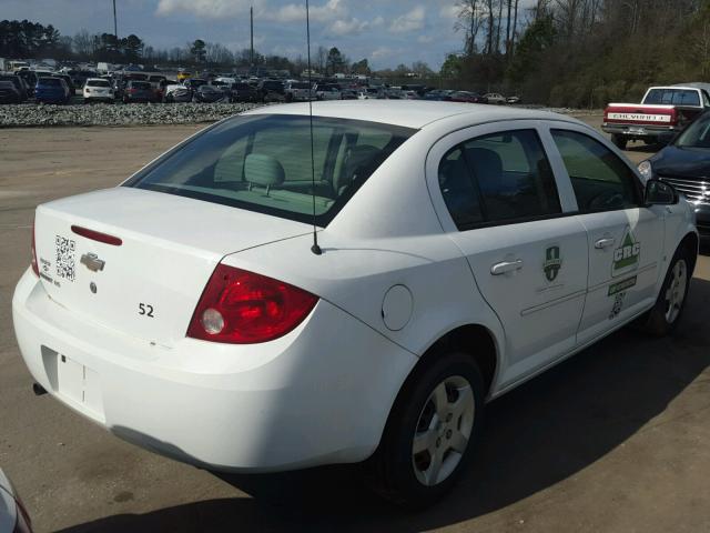 1G1AK55F477281447 - 2007 CHEVROLET COBALT LS WHITE photo 4