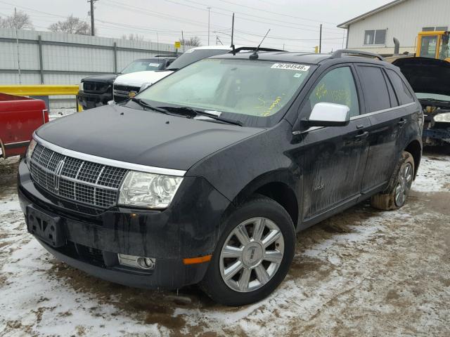 2LMDU88C27BJ04596 - 2007 LINCOLN MKX BLACK photo 2