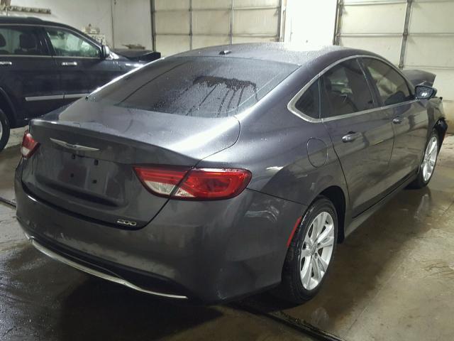 1C3CCCAB2FN662507 - 2015 CHRYSLER 200 LIMITE GRAY photo 4