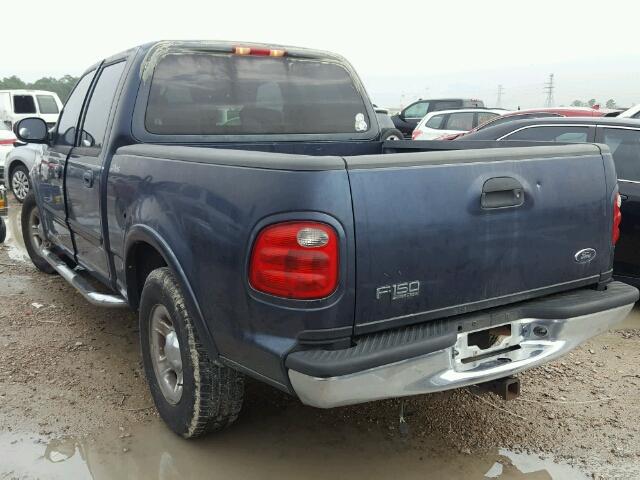 1FTRW07W11KB87626 - 2001 FORD F150 SUPER BLUE photo 3