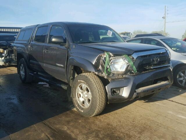 5TFLU4EN6EX096535 - 2014 TOYOTA TACOMA DOU GRAY photo 1