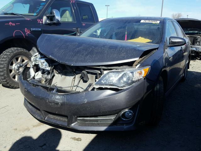 4T1BF1FK0EU377042 - 2014 TOYOTA CAMRY L GRAY photo 2