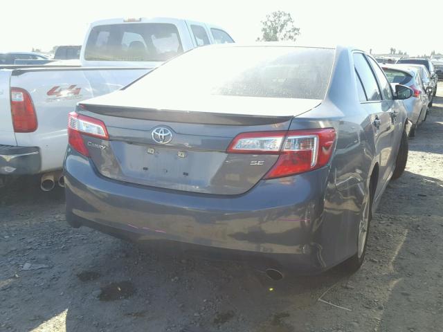 4T1BF1FK0EU377042 - 2014 TOYOTA CAMRY L GRAY photo 4