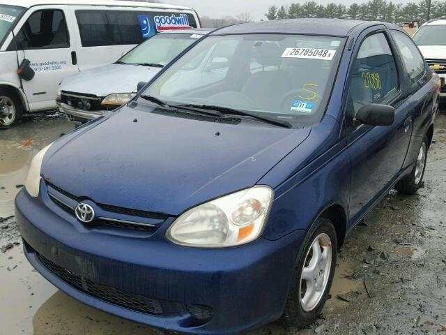 JTDAT123230261398 - 2003 TOYOTA ECHO BLUE photo 2