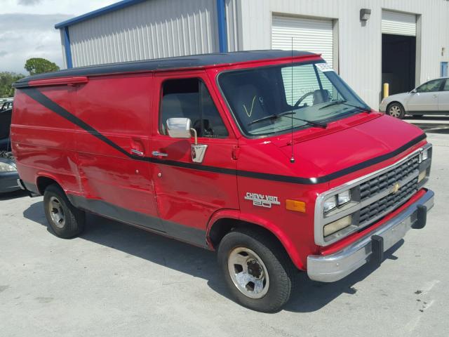 1GCEG25H1PF318714 - 1993 CHEVROLET G20 RED photo 1