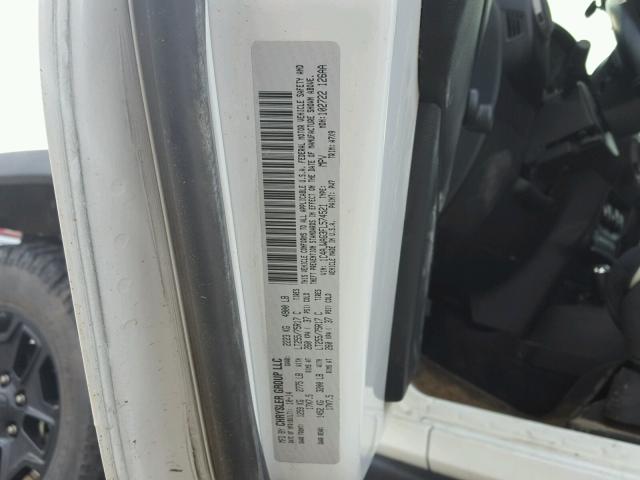 1C4AJWAG3FL574521 - 2015 JEEP WRANGLER S 白色 照片 10