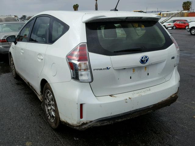 JTDZN3EU2GJ044267 - 2016 TOYOTA PRIUS V WHITE photo 3