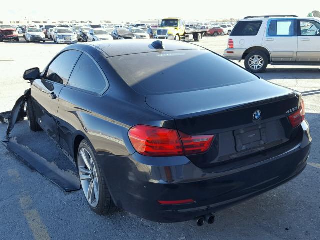 WBA3N3C53EF712110 - 2014 BMW 428 I BLACK photo 3