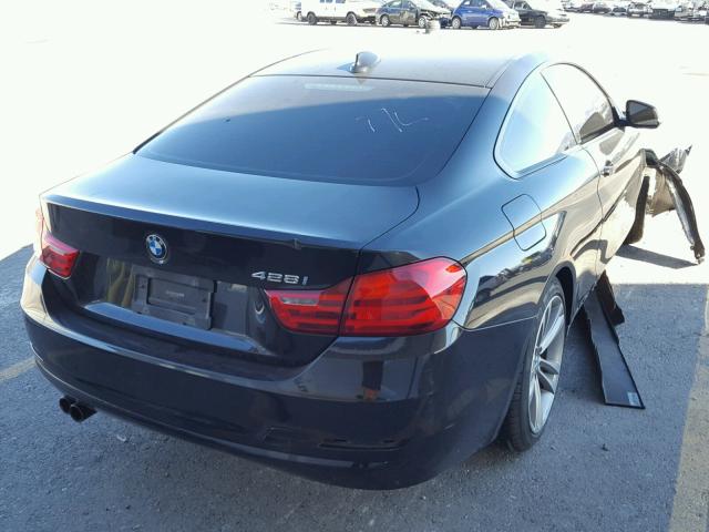 WBA3N3C53EF712110 - 2014 BMW 428 I BLACK photo 4
