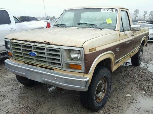 1FTHF26L3GKA59041 - 1986 FORD F250 WHITE photo 2