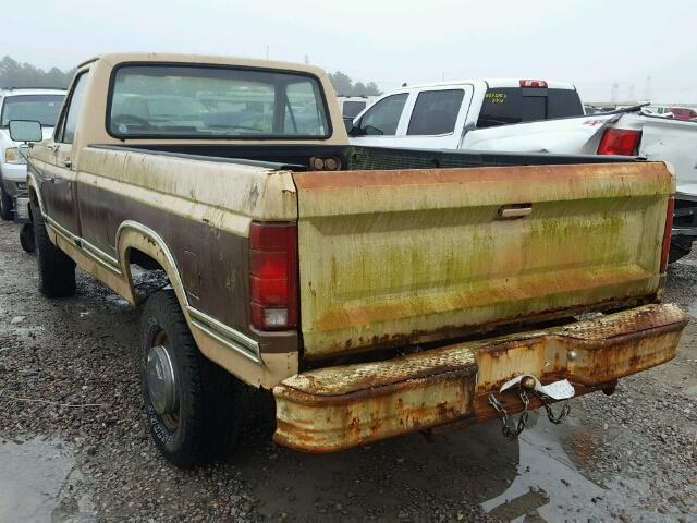 1FTHF26L3GKA59041 - 1986 FORD F250 WHITE photo 3