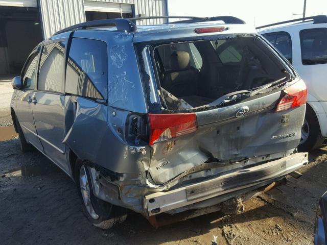 5TDZA22C35S262297 - 2005 TOYOTA SIENNA XLE BLUE photo 3