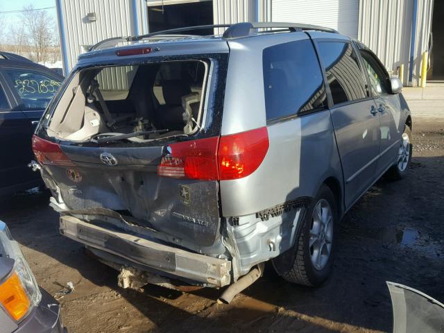 5TDZA22C35S262297 - 2005 TOYOTA SIENNA XLE BLUE photo 4