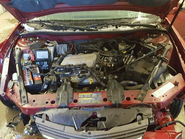 2G1WF52E259162264 - 2005 CHEVROLET IMPALA RED photo 7