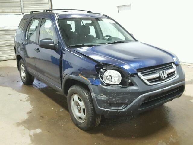 JHLRD78442C029436 - 2002 HONDA CR-V LX BLUE photo 1