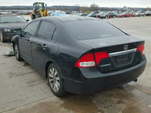 2HGFA1E81BH516816 - 2011 HONDA CIVIC EX შავი ფოტო 3