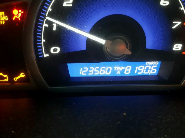 2HGFA1E81BH516816 - 2011 HONDA CIVIC EX შავი ფოტო 8