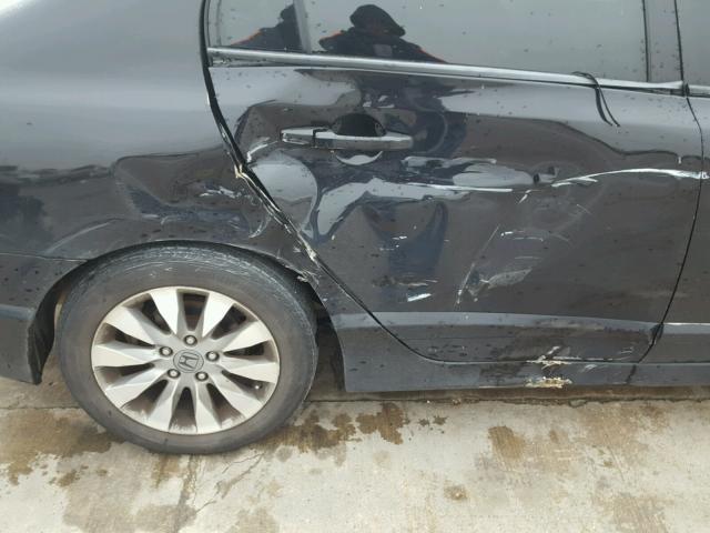2HGFA1E81BH516816 - 2011 HONDA CIVIC EX შავი ფოტო 9