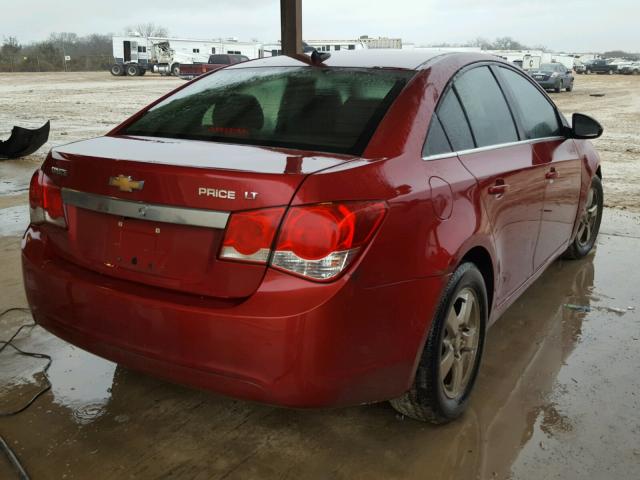 1G1PC5SB8D7160635 - 2013 CHEVROLET CRUZE LT RED photo 4