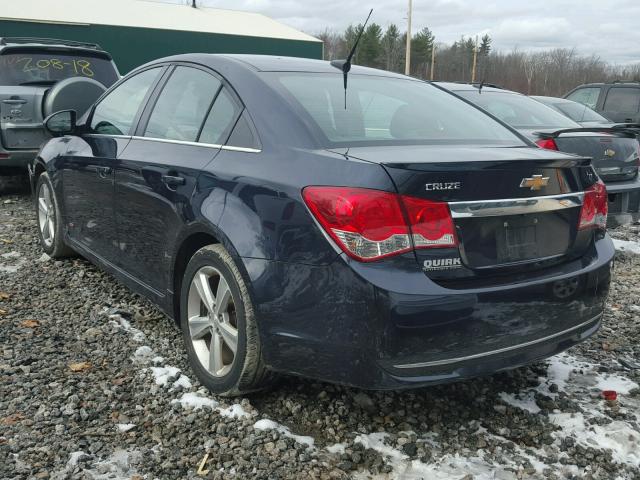 1G1PE5SB6E7447466 - 2014 CHEVROLET CRUZE LT BLUE photo 3