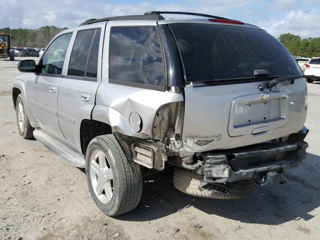 1GNDS13S182201945 - 2008 CHEVROLET TRAILBLAZE SILVER photo 3