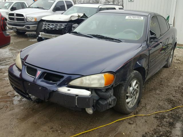 1G2NF52T71M621579 - 2001 PONTIAC GRAND AM S 蓝色 照片 2