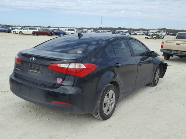 KNAFK4A61E5207020 - 2014 KIA FORTE LX BLACK photo 4