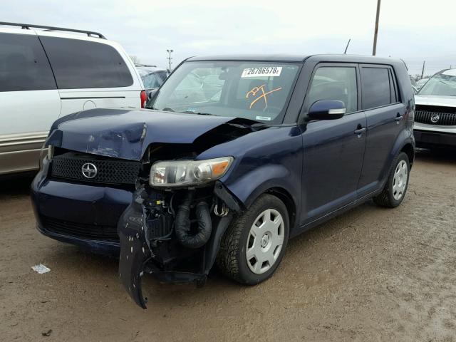 JTLKE50E681024686 - 2008 TOYOTA SCION XB ლურჯი ფოტო 2