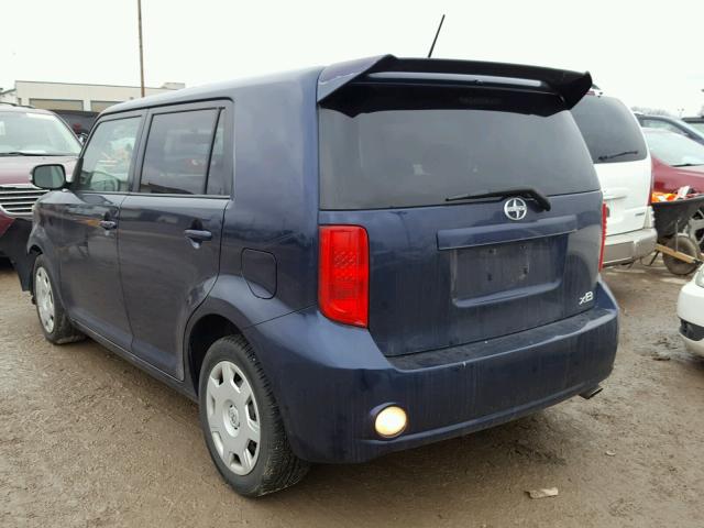 JTLKE50E681024686 - 2008 TOYOTA SCION XB ლურჯი ფოტო 3