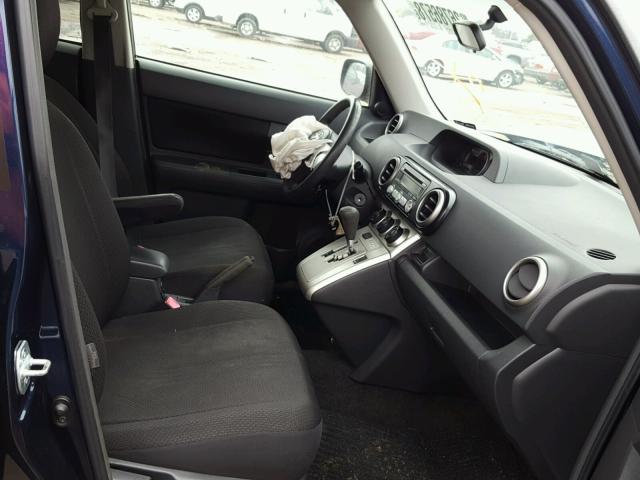 JTLKE50E681024686 - 2008 TOYOTA SCION XB ლურჯი ფოტო 5