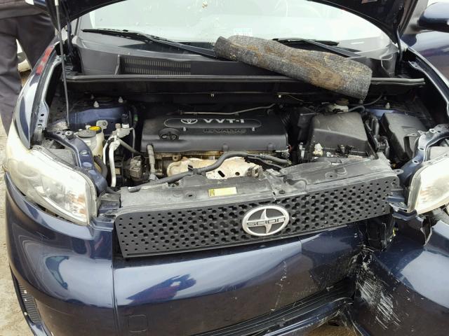 JTLKE50E681024686 - 2008 TOYOTA SCION XB ლურჯი ფოტო 7