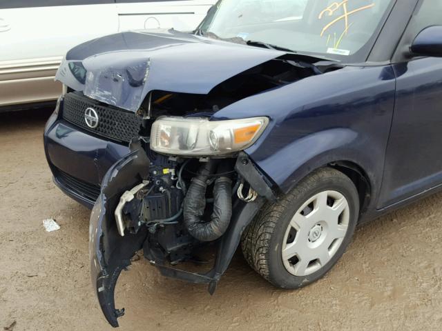 JTLKE50E681024686 - 2008 TOYOTA SCION XB ლურჯი ფოტო 9