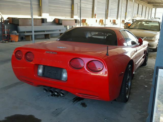 1G1YY12S035111437 - 2003 CHEVROLET CORVETTE Z RED photo 4