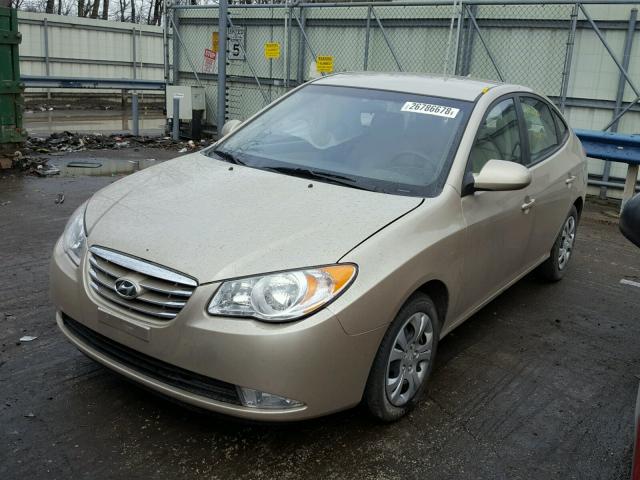 KMHDU4AD6AU091442 - 2010 HYUNDAI ELANTRA BL GOLD photo 2