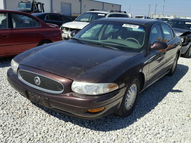 1G4HP54K914200274 - 2001 BUICK LESABRE CU MAROON photo 2