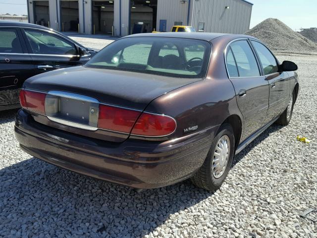 1G4HP54K914200274 - 2001 BUICK LESABRE CU MAROON photo 4