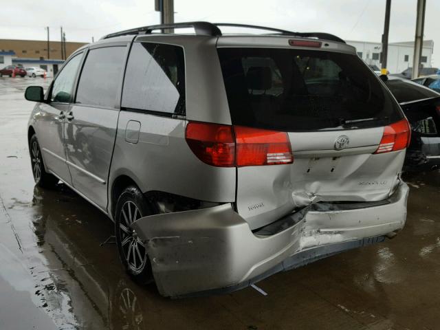 5TDZA23C15S354412 - 2005 TOYOTA SIENNA CE SILVER photo 3