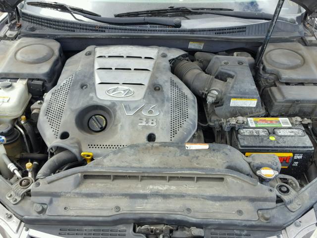 KMHFC46F06A122988 - 2006 HYUNDAI AZERA SE GRAY photo 7