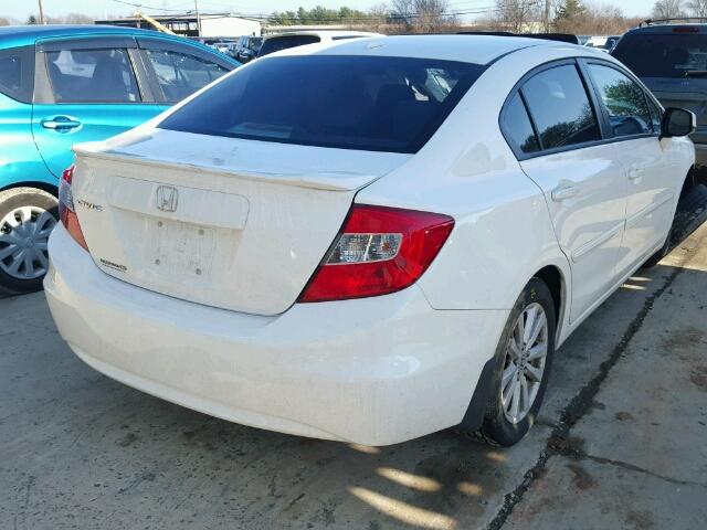 2HGFB2F90CH513966 - 2012 HONDA CIVIC EXL WHITE photo 4