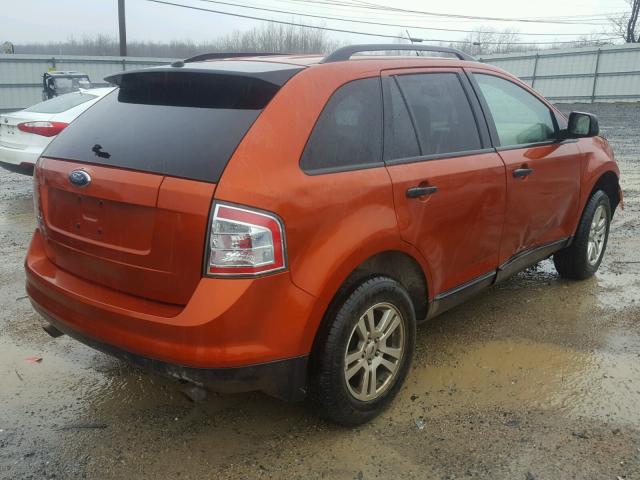 2FMDK36C57BA21493 - 2007 FORD EDGE SE ORANGE photo 4