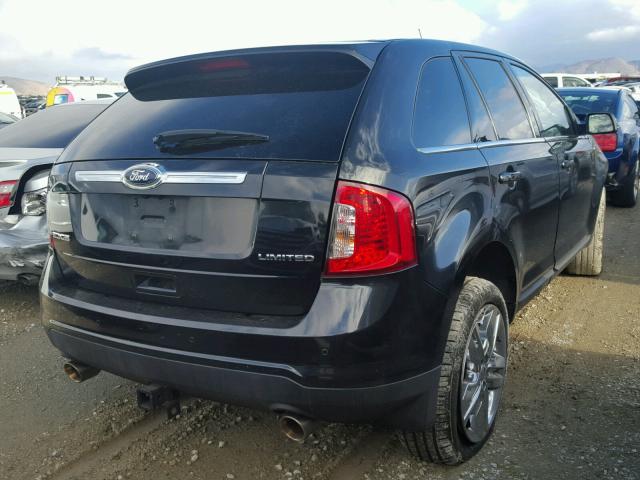 2FMDK3KC4DBB26236 - 2013 FORD EDGE LIMIT BLACK photo 4