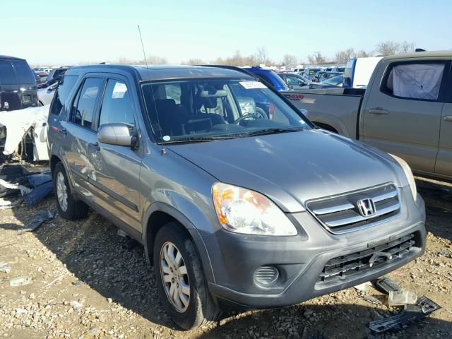 JHLRD78895C060608 - 2005 HONDA CR-V EX GRAY photo 1