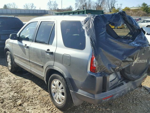 JHLRD78895C060608 - 2005 HONDA CR-V EX GRAY photo 3