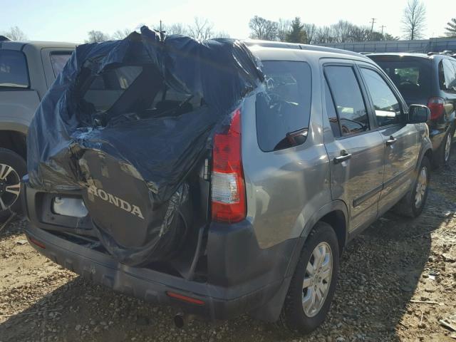 JHLRD78895C060608 - 2005 HONDA CR-V EX GRAY photo 4