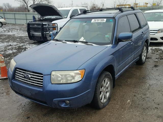 JF1SG65667G702884 - 2007 SUBARU FORESTER 2 BLUE photo 2