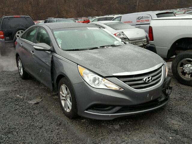 5NPEB4AC0EH876738 - 2014 HYUNDAI SONATA GLS GRAY photo 1