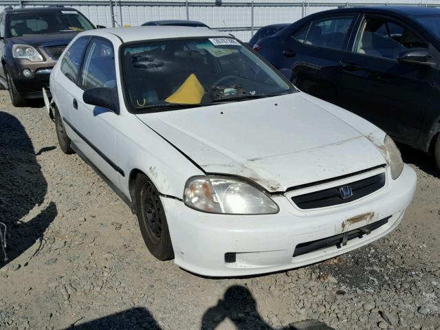 2HGEJ6323YH100816 - 2000 HONDA CIVIC CX WHITE photo 1