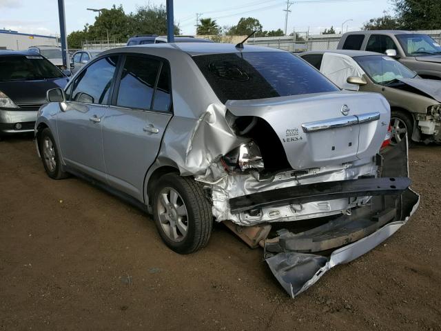 3N1BC11EX8L428448 - 2008 NISSAN VERSA S SILVER photo 3