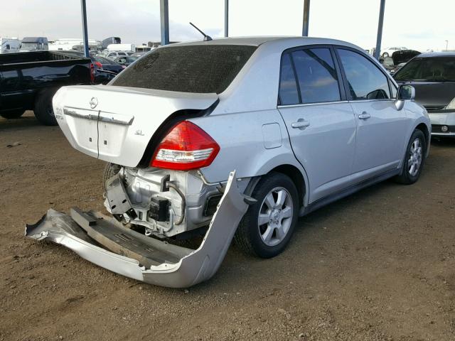 3N1BC11EX8L428448 - 2008 NISSAN VERSA S SILVER photo 4